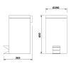 Sapho/Aqualine SIMPLE LINE szemeteskuka D292x450mm 20l, fényes inox (27120)