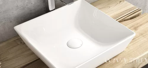 Sanovit - Top Counter pultra ültethető porcelán mosdó - DECENTE -  - 40 x 40 cm