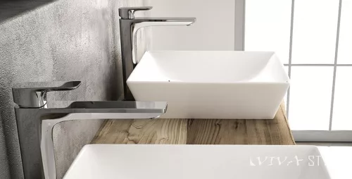 Sanovit - Top Counter pultra ültethető porcelán mosdó - DECENTE -  - 40 x 40 cm