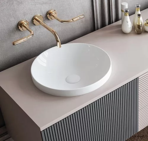 Sanovit - Top Counter pultra ültethető porcelán mosdó - LAURA - O - O 41 cm