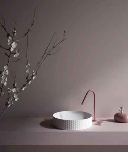 Sanovit - Top Counter pultra ültethető porcelán mosdó - SIENA - O - O 44 cm