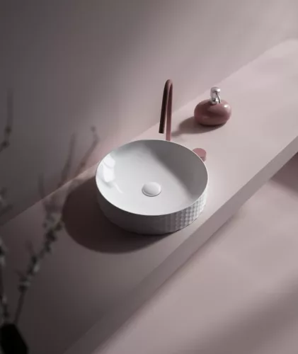 Sanovit - Top Counter pultra ültethető porcelán mosdó - SIENA - O - O 44 cm