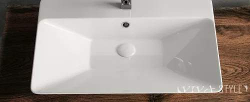 Sanovit - Top Counter pultra ültethető porcelán mosdó - TEODORA -  - 65 x 46 cm