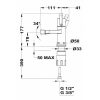 Strohm-Teka Lavi bidé csaptelep Fekete 31626020NA