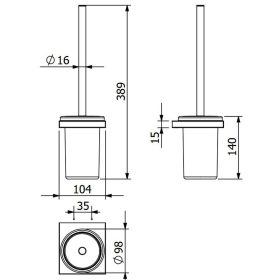 KLUDI-VELA C toalettkefe-garnitúra, gold