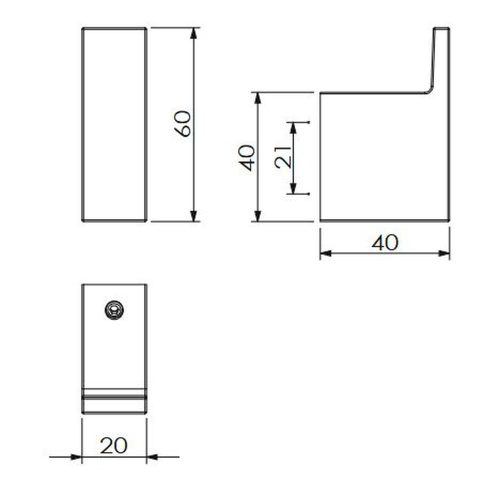 KLUDI-VELA C akasztó, matt fehér