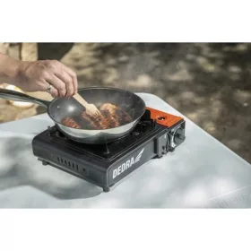   Dedra Turista gáztűzhely PIEZO gyújtással, 1.5kW, 227g-os gázpalackhoz (31A002)