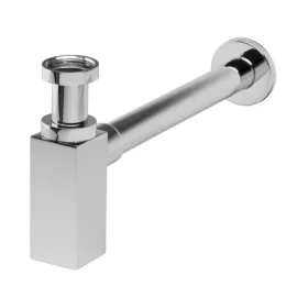   VivaStyle QUADRO LUX króm búraszifon szögletes fém - mosdóhoz - leeresztő nélkül - O 5/4" - O 32mm