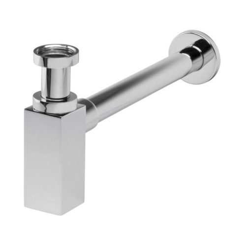 VivaStyle QUADRO LUX króm búraszifon szögletes fém - mosdóhoz - leeresztő nélkül - O 5/4" - O 32mm
