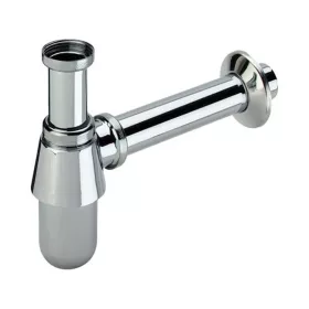   VivaStyle króm búraszifon fém - mosdóhoz - leeresztővel - O 5/4" - O 32mm