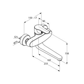 KLUDI-OBJEKTA fali mosogatócsap