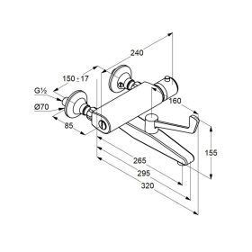 KLUDI-MEDI CARE termosztátos orvosi csap