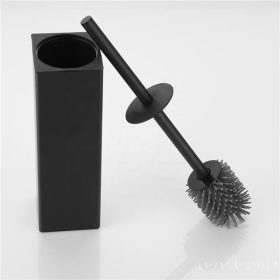   Viva NERO - fürdőszobai kiegészítő - WC kefe tartó szögletes - matt fekete