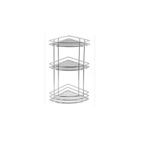   Aqualine-Sapho KRÓM LINE tripla sarokpolc, 200x200/450mm, króm (37015)