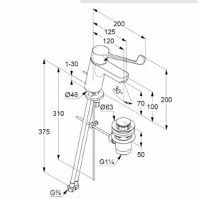 KLUDI-PURE&EASY CARE mosdócsap 70