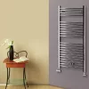 Lazzarini SANREMO törölközőszárító radiátor, íves, króm 500x1110mm