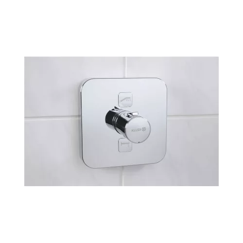 KLUDI-PUSH falsík alatti termosztátos kád/zuhanycsap