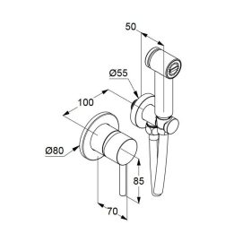 KLUDI-BOZZ higiéniai szett fekete