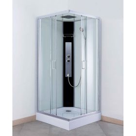   Roth LUCIDUS SQUARE komplett szögletes zuhanykabin hátfallal és zuhanytálcával 90x90x195cm