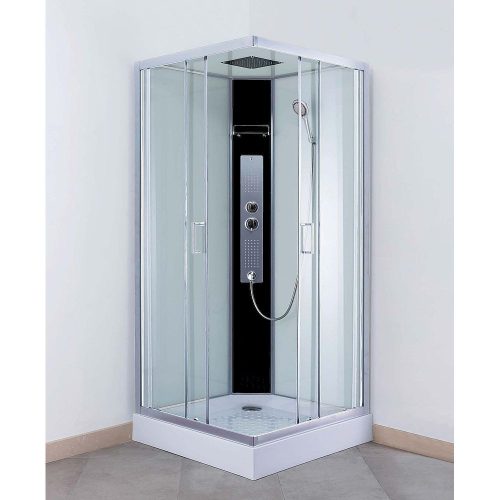Roth LUCIDUS SQUARE komplett szögletes zuhanykabin hátfallal és zuhanytálcával 90x90x195cm