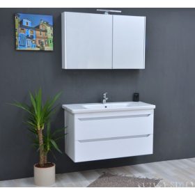   TMP SHARP Tükrös fürdőszobai szekrény LED világítással - 75 cm