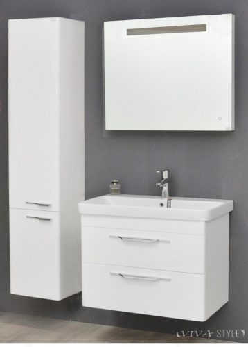 TMP LUX 80 fali függesztett fürdőszobabútor 80 cm Sanovit Luxury 11080 porcelán mosdókagylóval