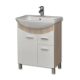 TMP ZX 65 - SONOMA - lábon álló fürdőszobabútor Sanovit Zenon 6065 porcelán mosdókagylóval 65 cm