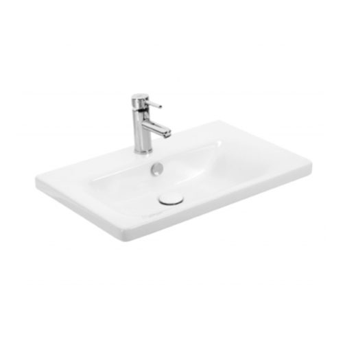 TMP TRIO 65 lábon álló fürdőszobabútor Sanovit Soft 13065 porcelán mosdókagylóval 65 cm