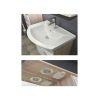 TMP ZX 55 - SONOMA - lábon álló fürdőszobabútor Sanovit Zenon 6055 porcelán mosdókagylóval 55 cm