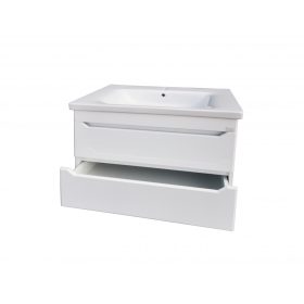   TMP SHARP 100 fali függesztett fürdőszobabútor 100 cm Sanovit Soft 13100 porcelán mosdókagylóval