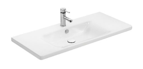 TMP SHARP 100 fali függesztett fürdőszobabútor 100 cm Sanovit Soft 13100 porcelán mosdókagylóval