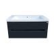 TMP SHARP 105 - ANTRACIT - fali fürdőszobabútor 105 cm Sanovit Luxury 11105 porcelán mosdóval