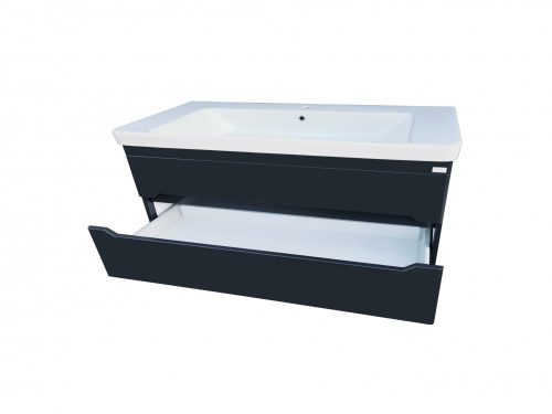 TMP SHARP 105 - ANTRACIT - fali fürdőszobabútor 105 cm Sanovit Luxury 11105 porcelán mosdóval