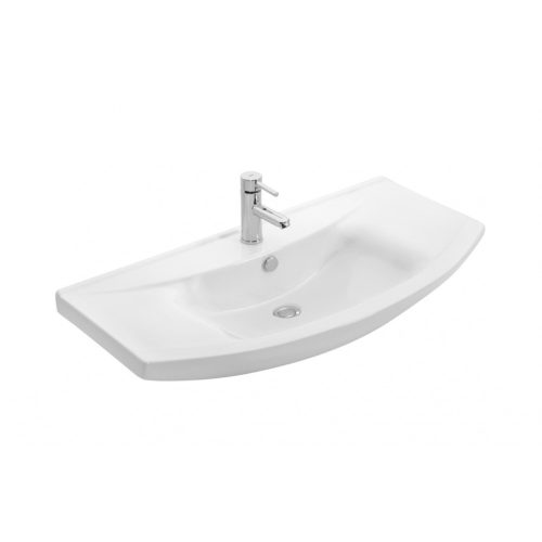 TMP ZX 95 - SONOMA - lábon álló fürdőszobabútor Sanovit Zenon 6095 porcelán mosdókagylóval 97 cm