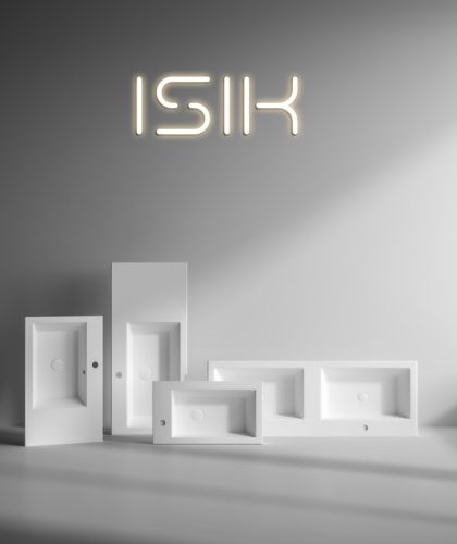 Sanovit ISIK porcelán mosdókagyló - jobb csaplyukas - 60 x 34 cm