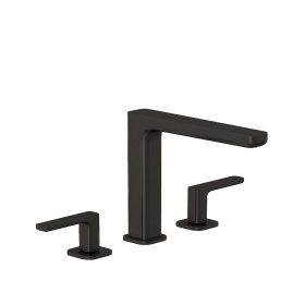   KLUDI-RENON 3-lyukas mosdócsap leeresztő szeleppel, GUNMETAL szálcsiszolt fegyvermetál