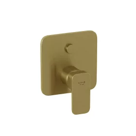   KLUDI-RENON falsík alatti 2 funkciós csaptelep, GOLD szálcsiszolt arany (Slim Boxx 88022 alaptest nélkül)