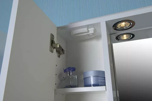 Aqualine ZOJA tükrösszekrény LED világítással jobbos 60x60x14 cm 45022