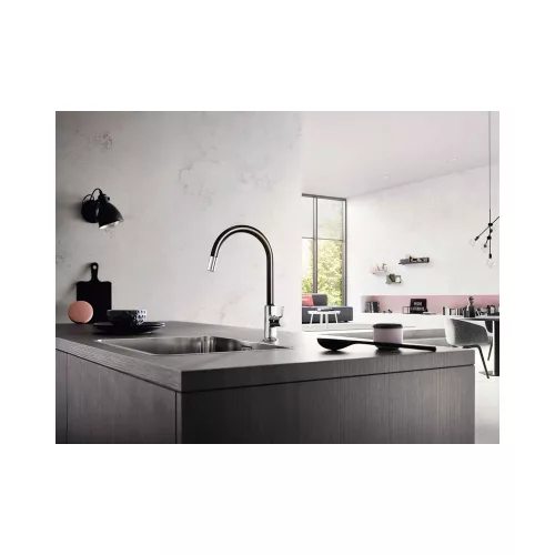KLUDI-BINGO STAR XS mosogatócsap, fekete/króm (Kifutó-2025)