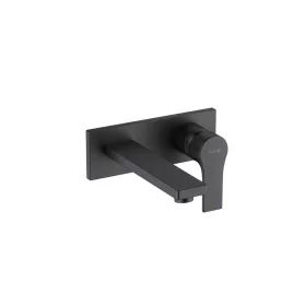   KLUDI-ZENTA SL falsík alatti, kétlyukas fali mosdócsap, 180 mm,  fekete