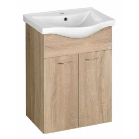   Aqualine KERAMIA FRESH mosdótartó szekrény platina tölgy  51x74x34 cm 50058