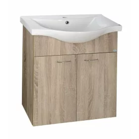  Aqualine KERAMIA FRESH mosdótartó szekrény platina tölgy 60,5x74x34 cm 50065