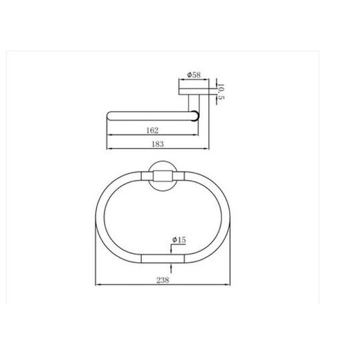 Mofém Fiesta Törölközőtartó gyűrű 501-1012-00