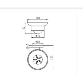 Mofém Fiesta szappantartó üvegtányéros 501-1021-00