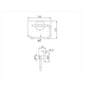 Mofém Fiesta WC papír tartó fedél nélkül 501-1071-00