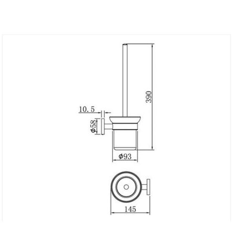 Mofém Fiesta WC kefe fali tartóval 501-1080-00