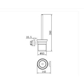  Mofém Fiesta WC kefe (alkatrész, fali tartó és csésze nélkül) 501-1080-02