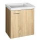 Aqualine ZOJA mosdótartó szekrény platina tölgy 44x50x23,5 cm 51046DP