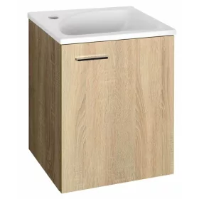   Aqualine ZOJA mosdótartó szekrény BALOS Platina tölgy 40x50x32 cm 51048DP