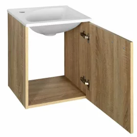   Aqualine ZOJA mosdótartó szekrény BALOS Platina tölgy 40x50x32 cm 51048DP